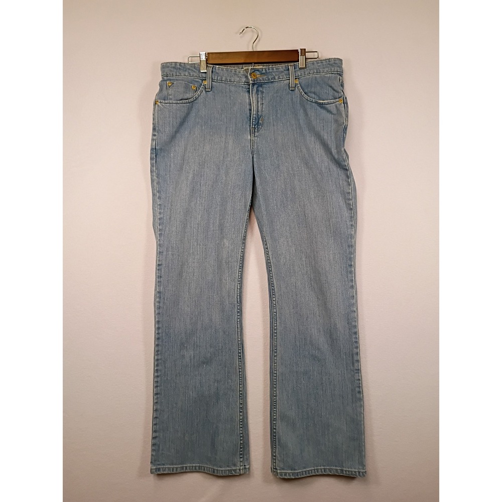Y2K Signature by Levi Strauss & Co Women 14 Light Blue Bootcut Jeans Stretch